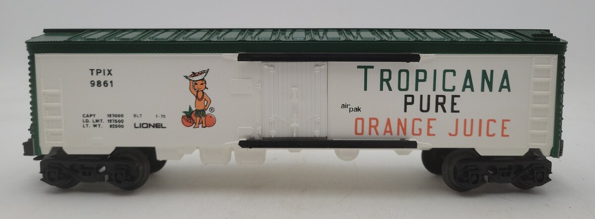 Lionel 6-9861 O Gauge Tropicana Billboard Reefer Car LN/Box