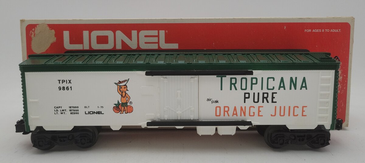Lionel 6-9861 O Gauge Tropicana Billboard Reefer Car LN/Box