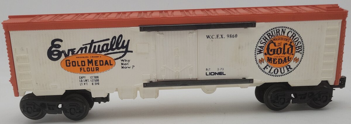 Lionel 6-9860 O Gauge Gold Medal Flour Billboard Reefer Car EX/Box