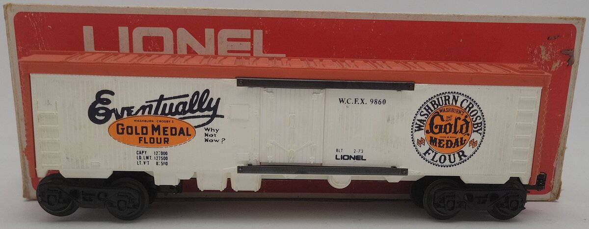 Lionel 6-9860 O Gauge Gold Medal Flour Billboard Reefer Car EX/Box