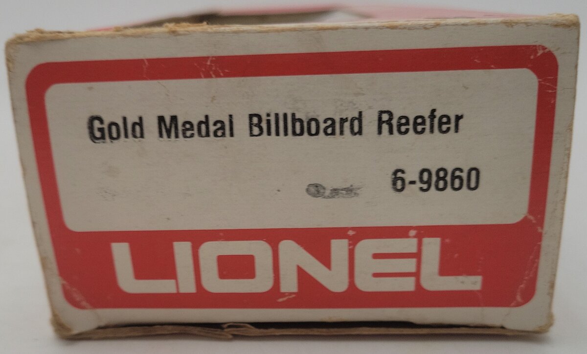 Lionel 6-9860 O Gauge Gold Medal Flour Billboard Reefer Car EX/Box