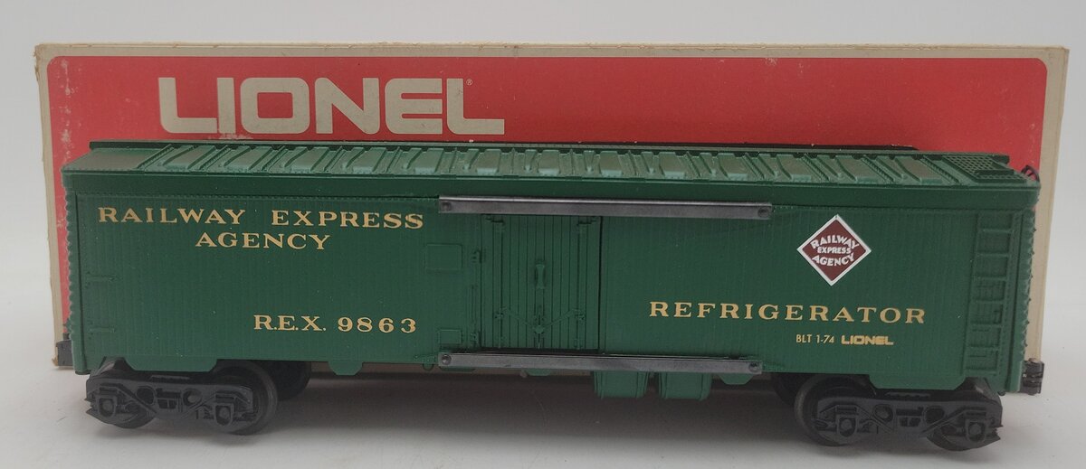 Lionel 6-9863 O Gauge REA Reefer Car #9863 EX/Box