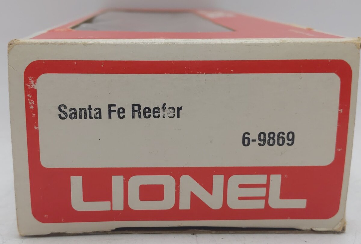 Lionel 6-9869 O Gauge Santa Fe Reefer Car EX/Box