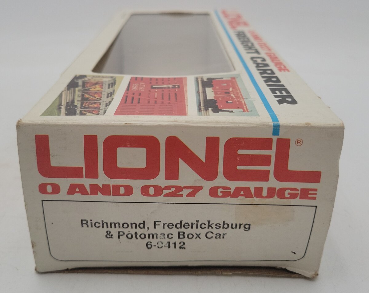 Lionel 6-9412 O Gauge Richmond Fredericksburg & Potomac Boxcar EX/Box