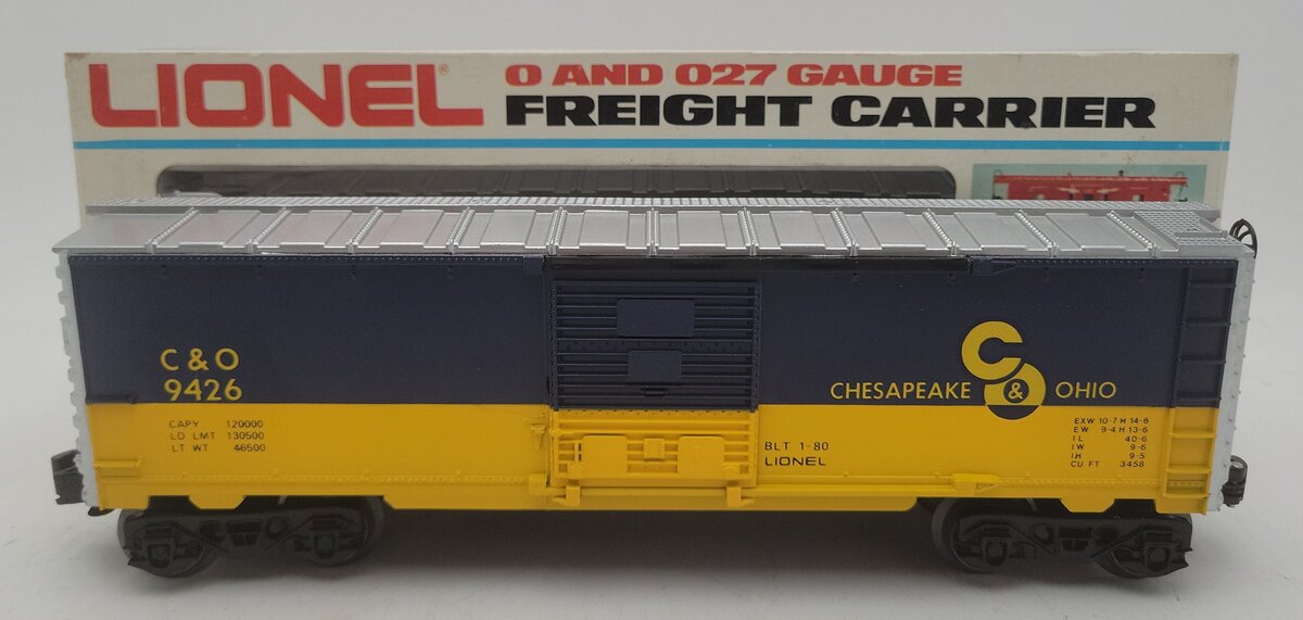 Lionel 6-9426 O Gauge Chesapeake & Ohio Boxcar #9426 EX/Box