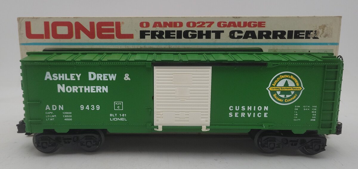 Lionel 6-9439 O Gauge Ashley Drew & Northern Boxcar EX/Box