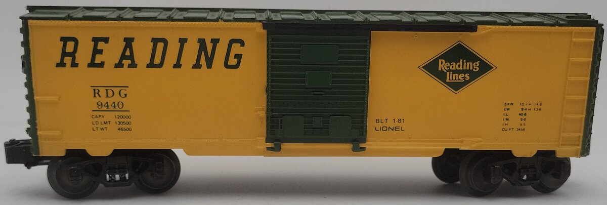 Lionel 6-9440 O Gauge Reading Boxcar #9440 EX/Box