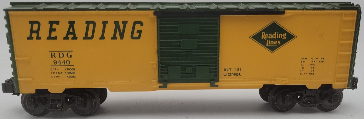 Lionel 6-9440 O Gauge Reading Boxcar #9440 EX/Box
