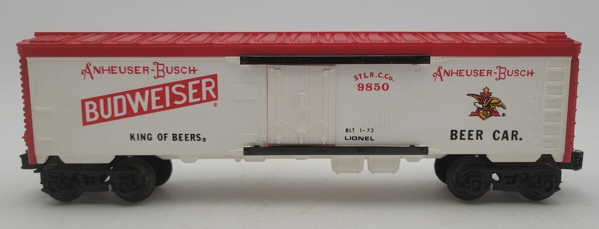 Lionel 6-9850 O Gauge Budweiser Beer Billboard Reefer EX