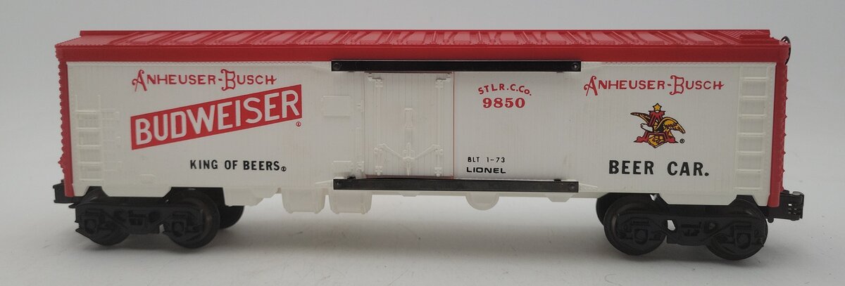 Lionel 6-9850 O Gauge Budweiser Beer Billboard Reefer EX