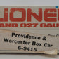 Lionel 6-9415 O Gauge Providence & Worcester Boxcar EX