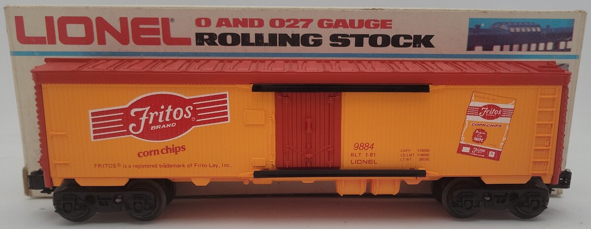 Lionel 6-9884 O Gauge Fritos Billboard Reefer Car EX/Box