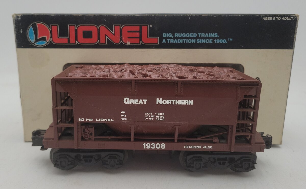 Lionel 6-19308 O Gauge Great Northern Ore Car with Ore Load #19308 EX/Box
