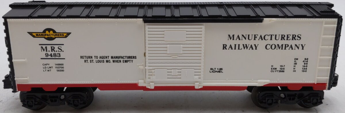 Lionel 6-9483 O Gauge Manufacturers Railway Boxcar #9483 EX/Box