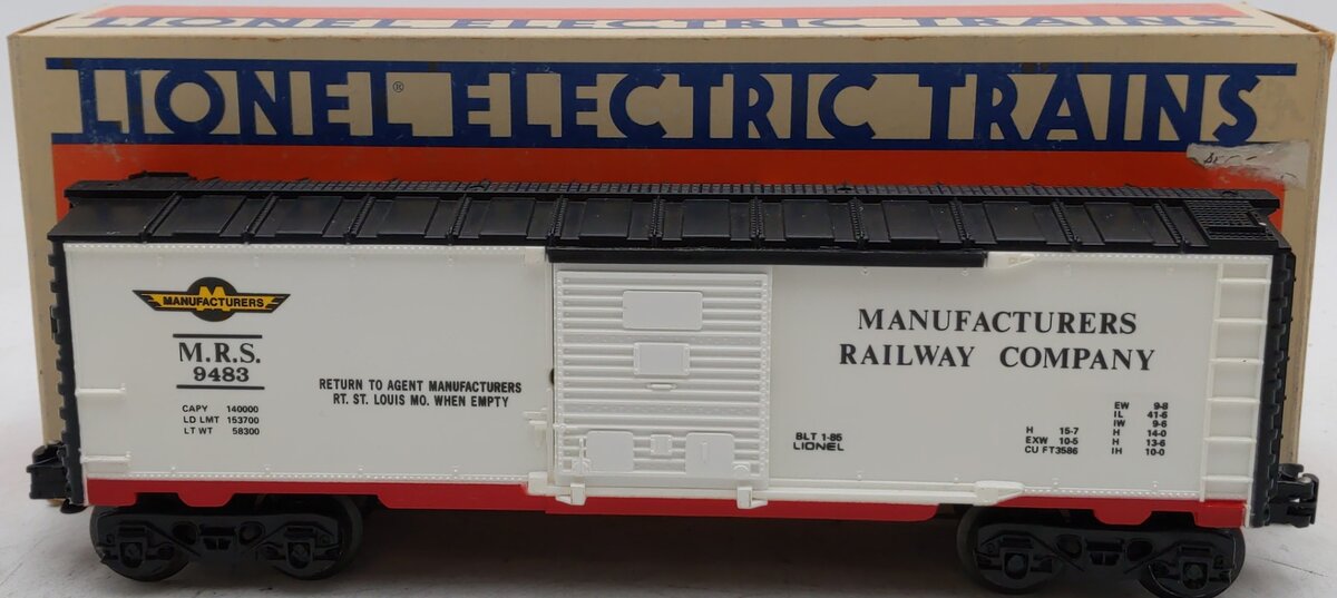 Lionel 6-9483 O Gauge Manufacturers Railway Boxcar #9483 EX/Box