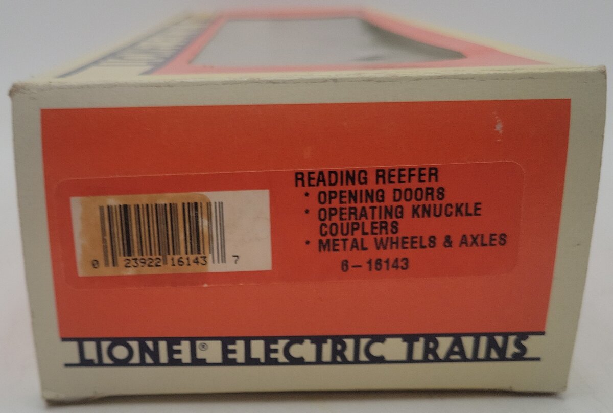 Lionel 6-16143 O Gauge Reading Lines Reefer #16143 EX/Box