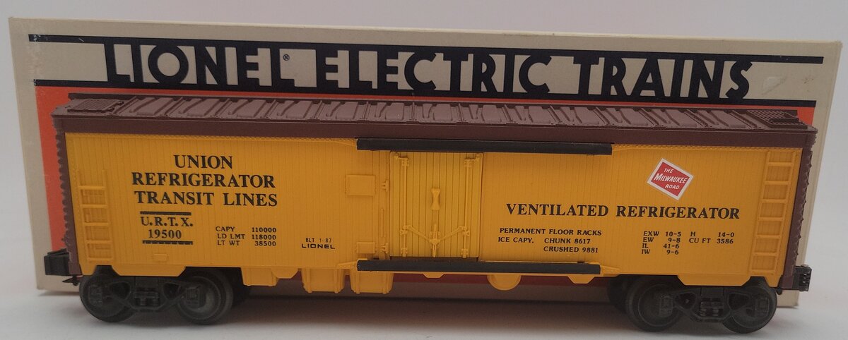 Lionel 6-19500 O Gauge Milwaukee Road Reefer Car #19500 EX/Box
