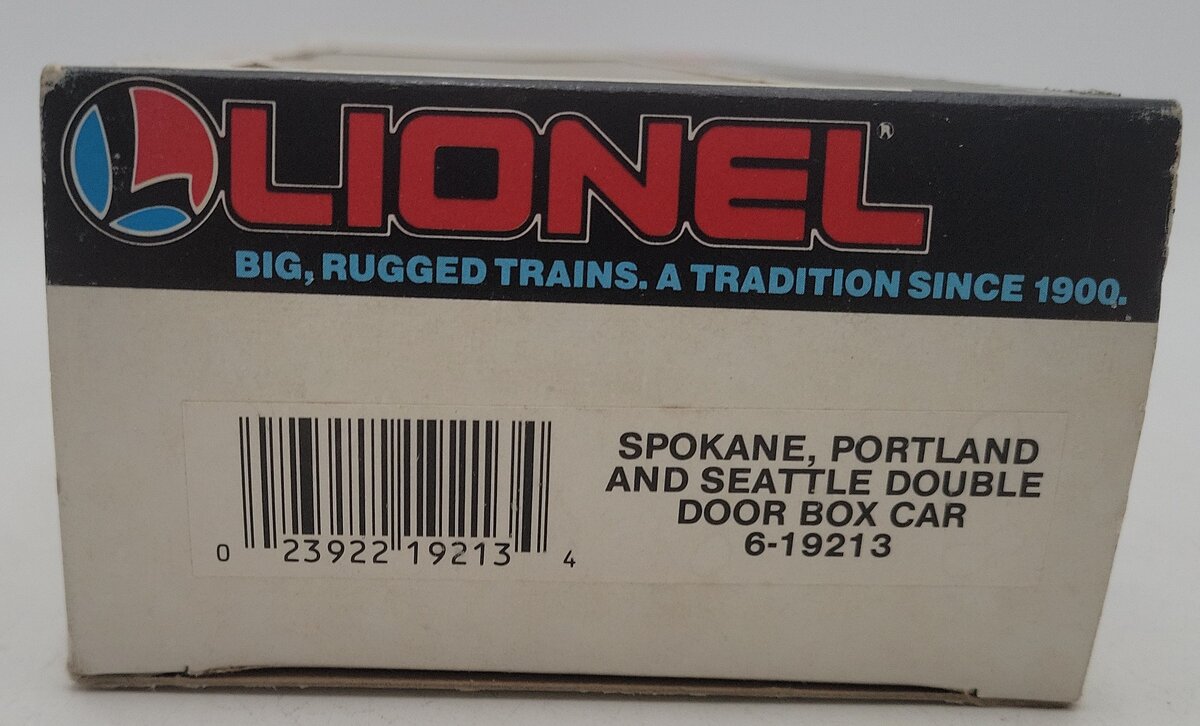 Lionel 6-19213 O Spokane, Portland & Seattle Double Door Boxcar VG/Box