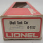 Lionel 6-9152 O Gauge Shell Single Dome Tank Car #9152 LN/Box