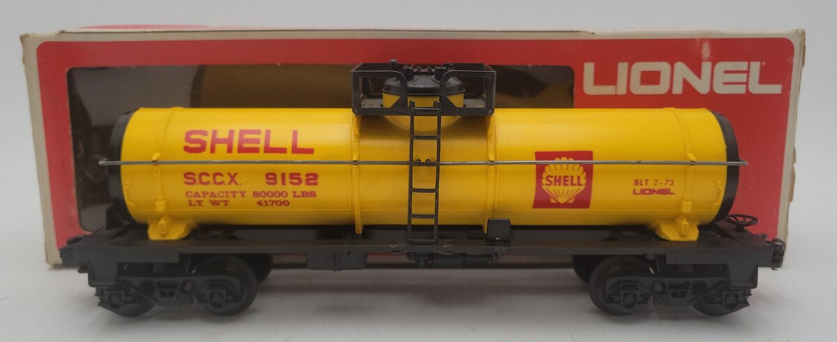 Lionel 6-9152 O Gauge Shell Single Dome Tank Car #9152 LN/Box