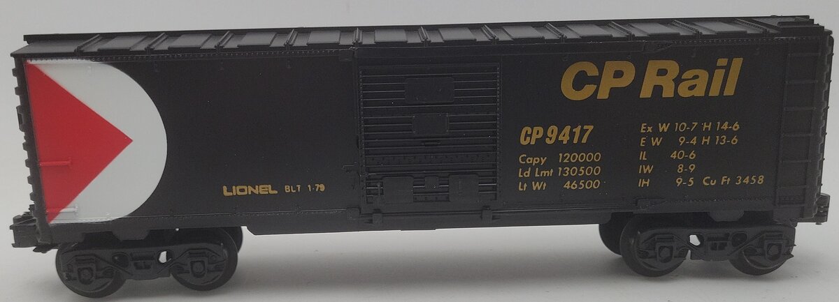 Lionel 6-9417 O Gauge CP Rail Boxcar EX