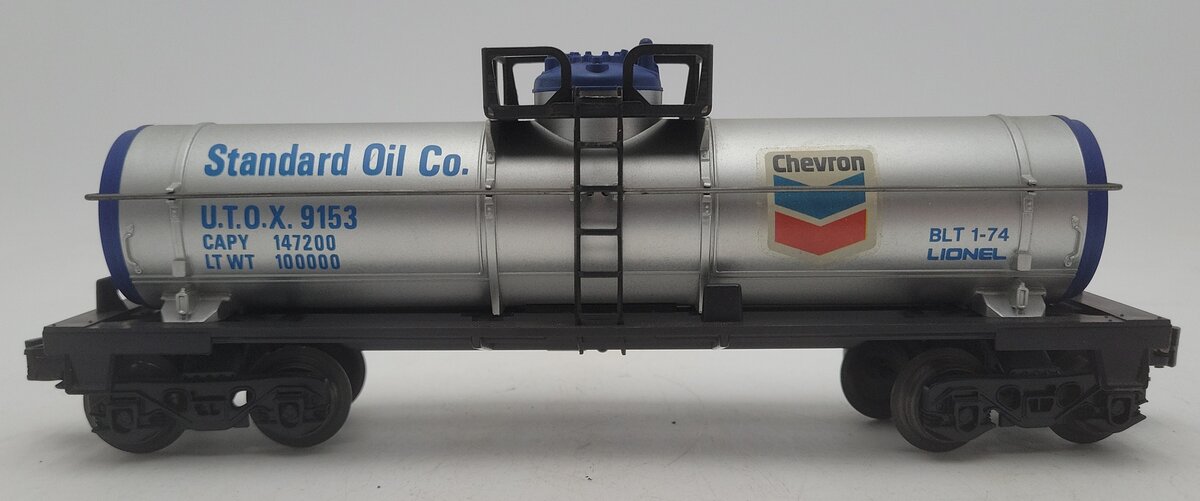 Lionel 6-9153 O Gauge Chevron Single Dome Tank Car VG/Box