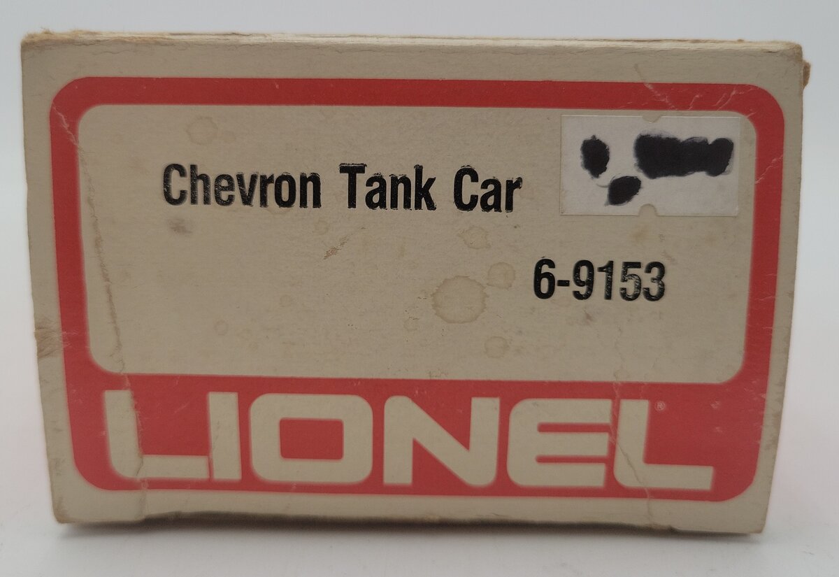 Lionel 6-9153 O Gauge Chevron Single Dome Tank Car VG/Box