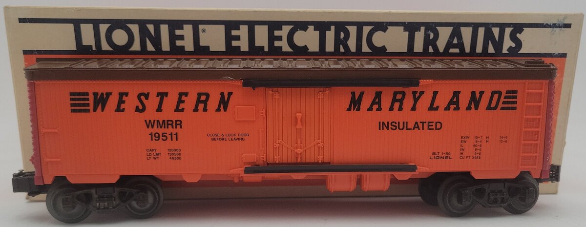 Lionel 6-19511 O Gauge Western Maryland Reefer #19511 (Fallen Flags #4) EX/Box