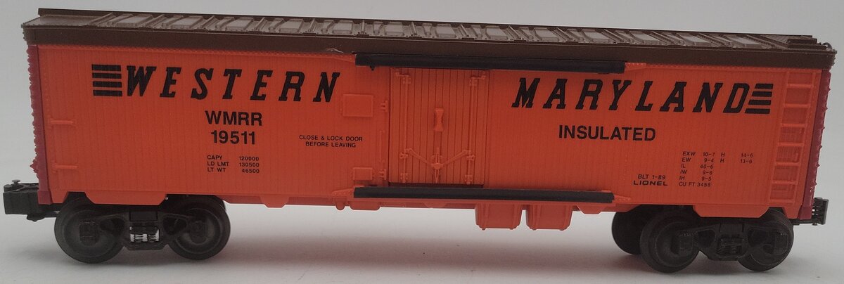 Lionel 6-19511 O Gauge Western Maryland Reefer #19511 (Fallen Flags #4) EX/Box