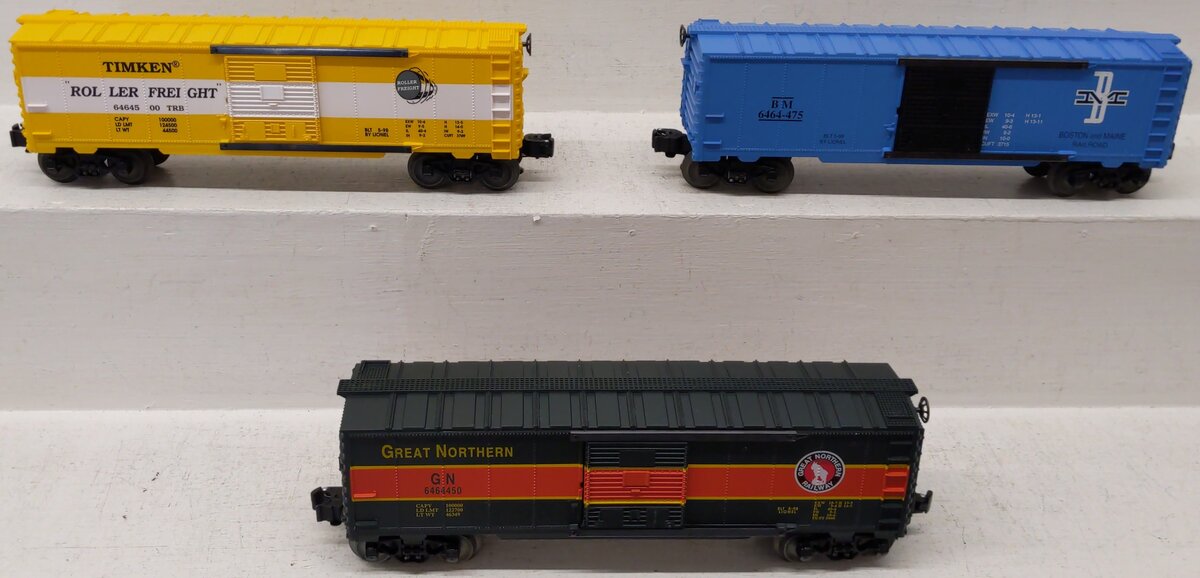 Lionel 6-29209 O Gauge 6464 Series VII Boxcars (Set of 3) EX/Box