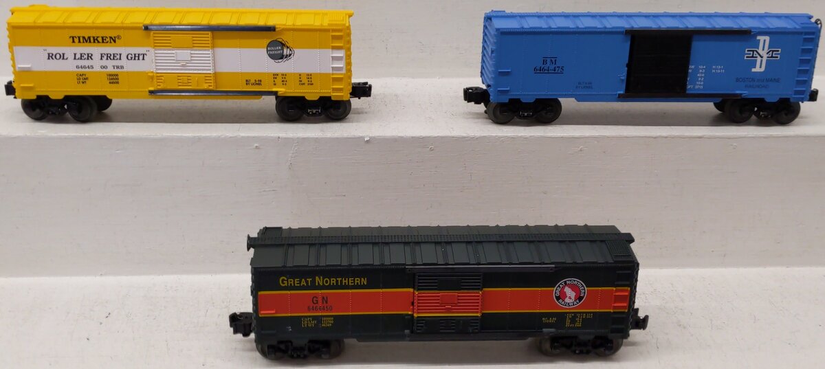 Lionel 6-29209 O Gauge 6464 Series VII Boxcars (Set of 3) EX/Box