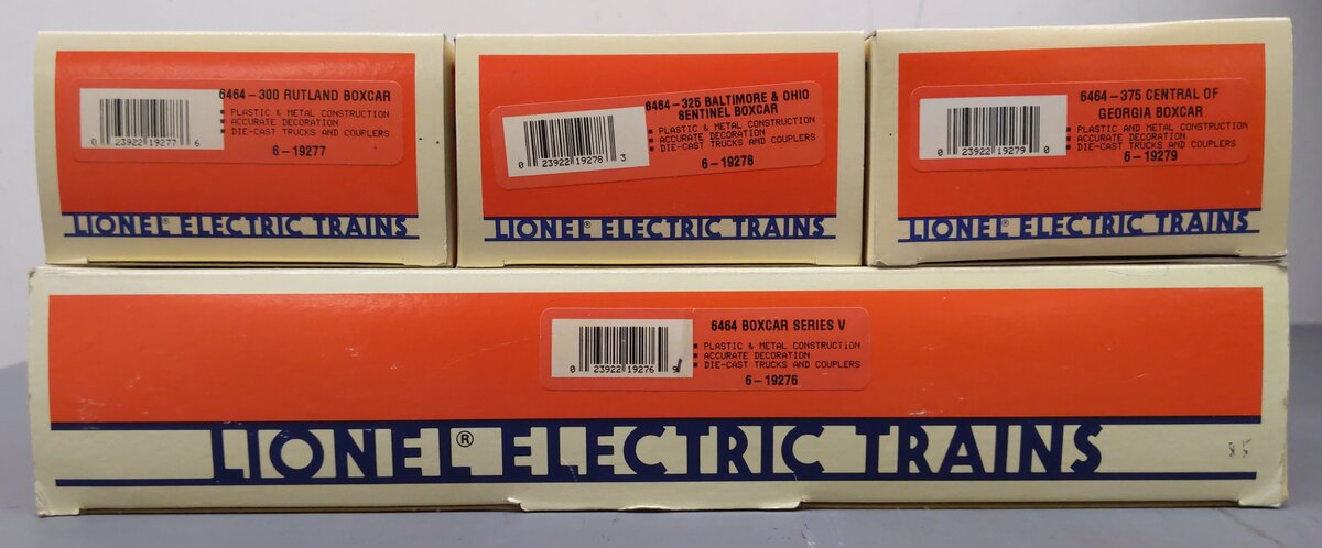 Lionel 6-19276 O Gauge 6464 Boxcar Series V (Set of 3) EX/Box