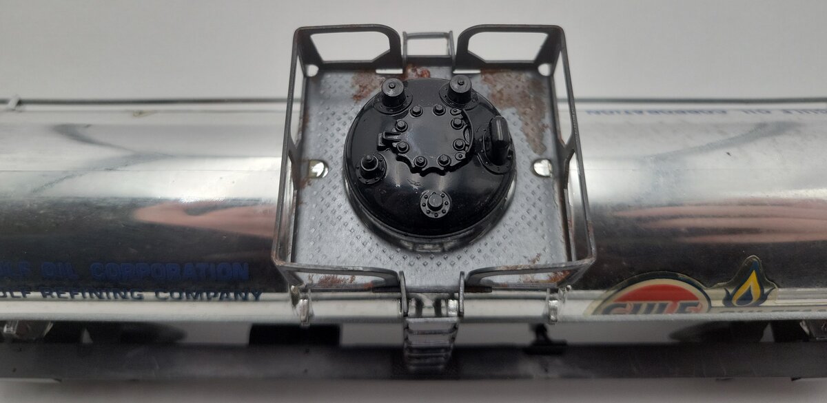 Lionel 6-9189 O Gauge Gulf Chrome Single Dome Tank Car VG