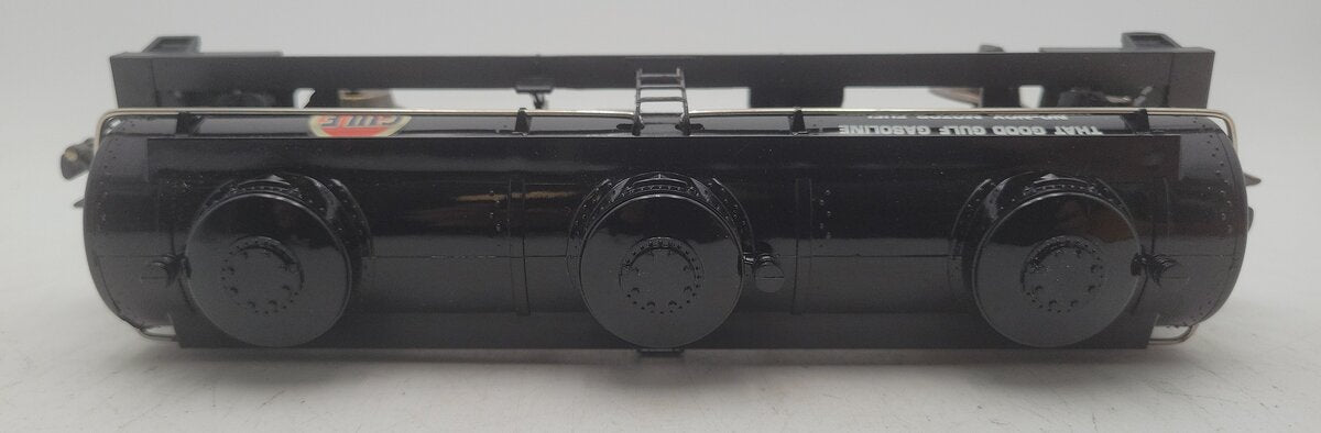 Lionel 6-9313 O Gauge Gulf Black Three-Dome Tank Car EX/Box