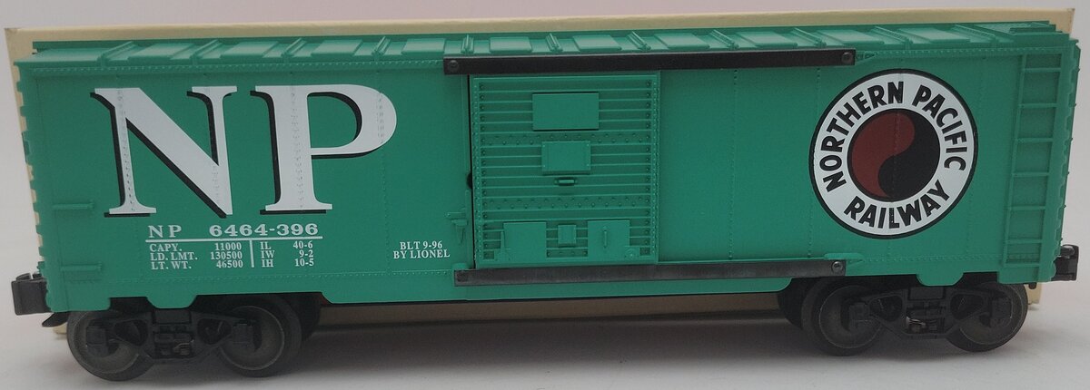 Lionel 6-19284 O Gauge Northern Pacific 6464 Boxcar #6464-396 EX/Box
