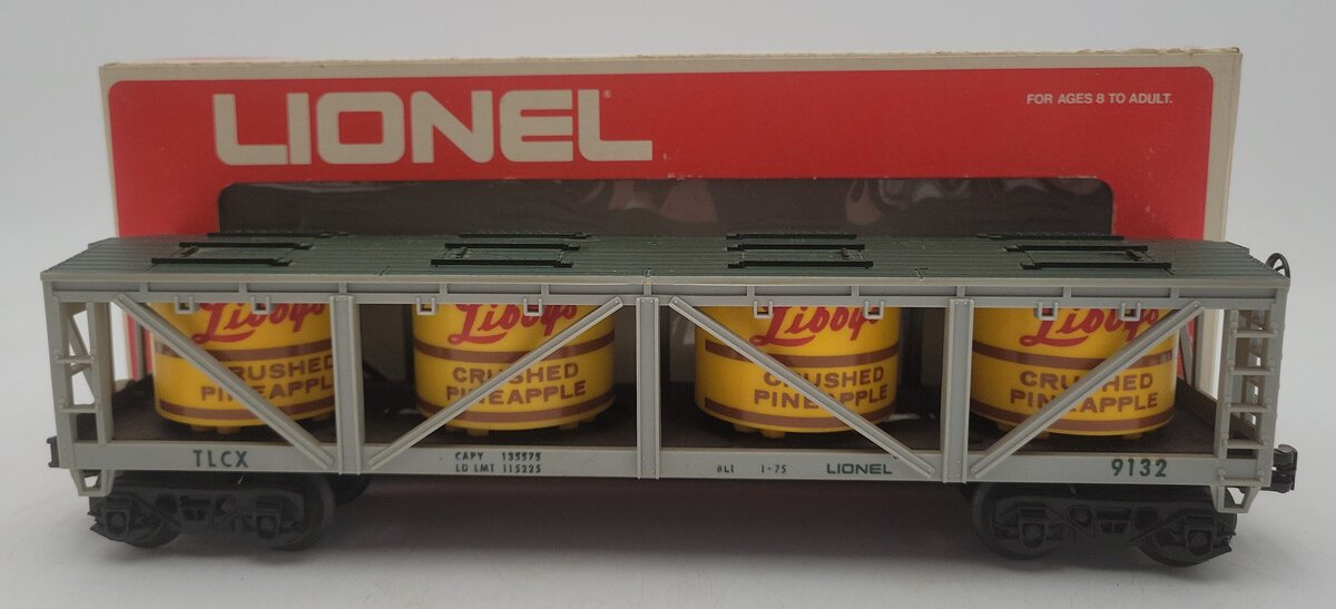 Lionel 6-9132 O Gauge Libbys Crushed Pineapple Vat Car VG/Box