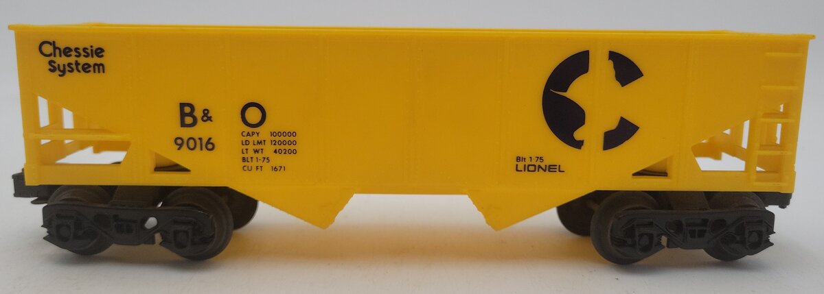 Lionel 6-9016 O Gauge Baltimore & Ohio 2-Bay Hopper VG/Box
