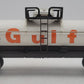 Lionel 6-6301 O Gauge Gulf Oil Single Dome Tank Car EX/Box