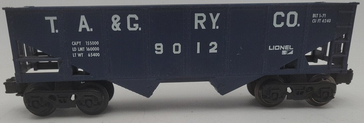 Lionel 6-9012 O Gauge Tennessee Alabama & Georgia Blue 2-Bay Hopper VG