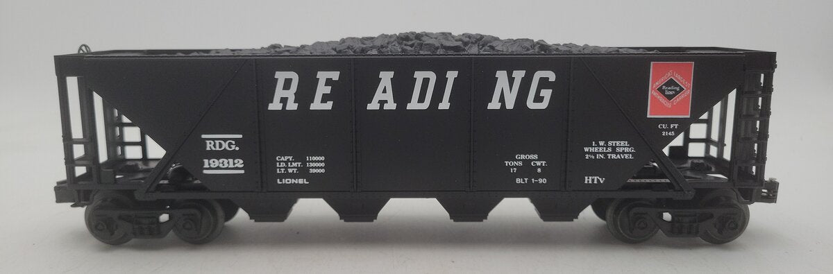 Lionel 6-19312 O Gauge Reading Hopper with Coal Load LN/Box