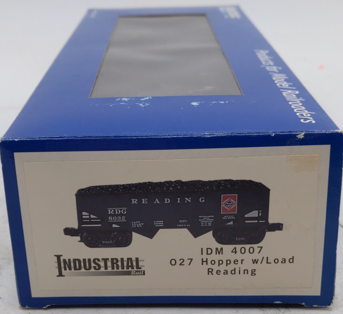 Industrial Rail 4007 O Gauge Reading 2-Bay Hopper #8040 w/ Coal Load LN/Box