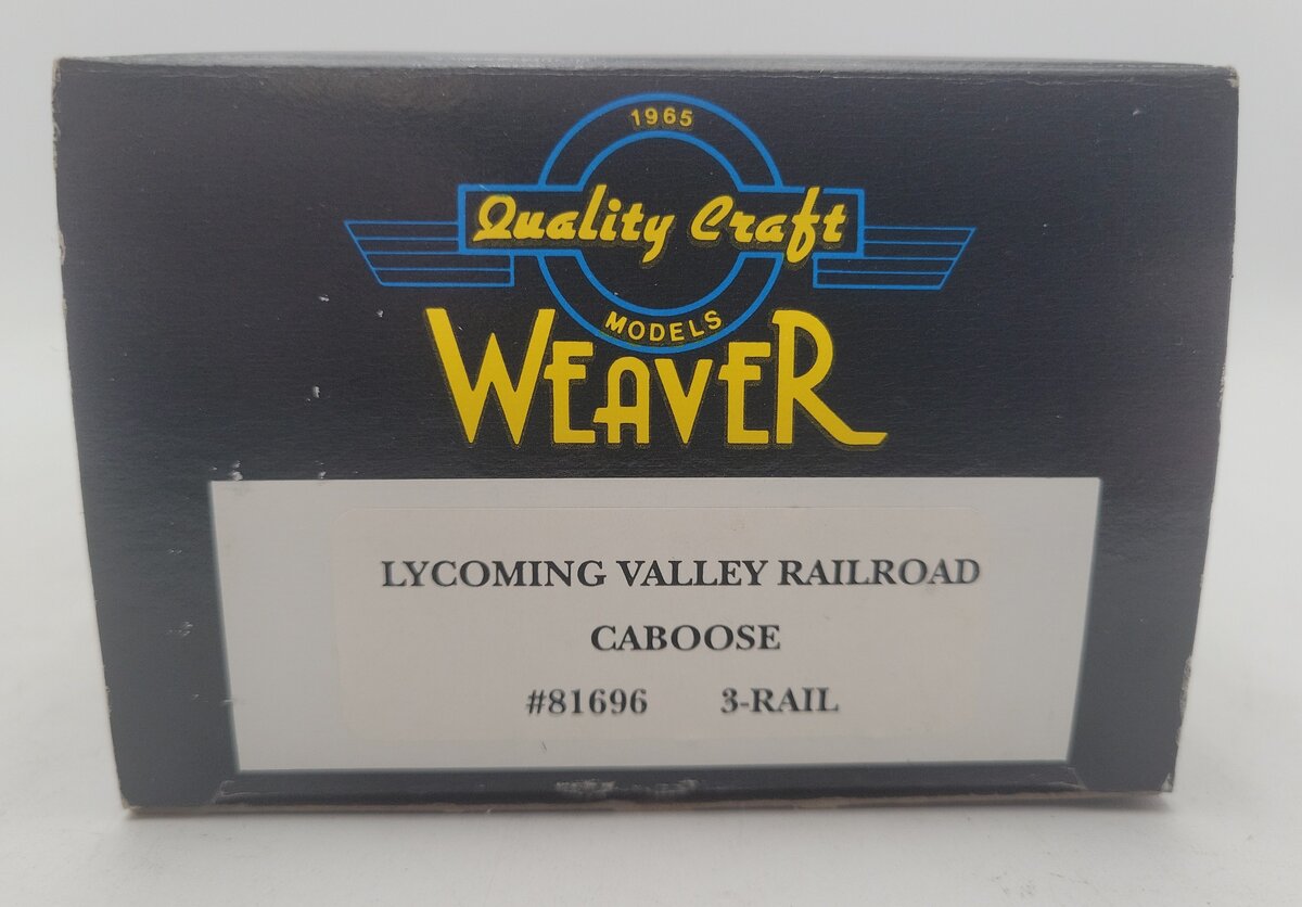 Weaver O Lycoming Valley Railroad Caboose #81696 - 3-Rail EX/Box