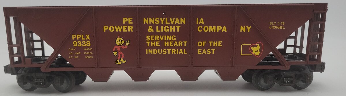Lionel 6-9338 O Gauge Pennsylvania Power & Light Hopper EX