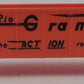 Lionel 6-9131 O Gauge Denver and Rio Grande Western Long Gondola (Orange) VG