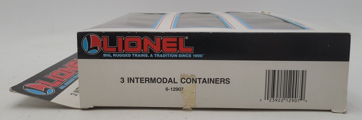 Lionel 6-12907 O Gauge Intermodal Containers (Set of 3) LN/Box