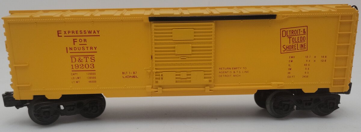 Lionel 6-19203 O Gauge Detroit & Toledo Shoreline Box Car EX/Box