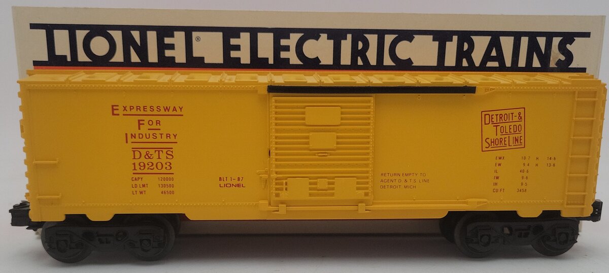 Lionel 6-19203 O Gauge Detroit & Toledo Shoreline Box Car EX/Box