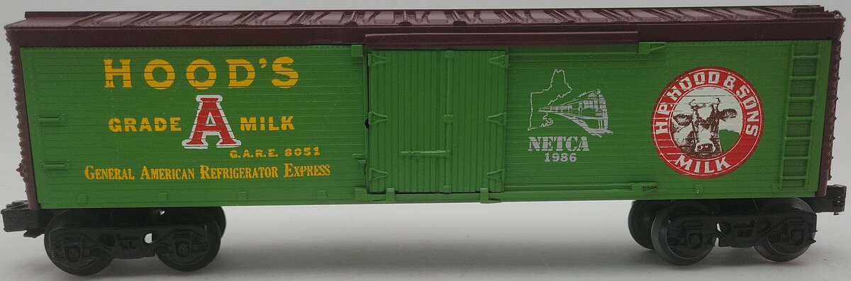 Lionel 8051 O Gauge NETCA 1986 Hood's Milk Boxcar EX