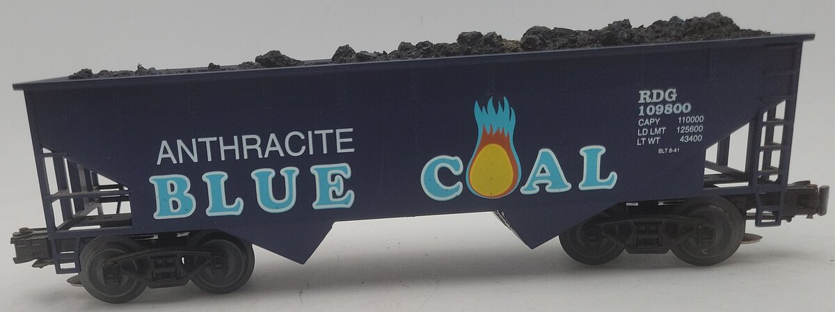 K-Line O Gauge RDG Anthracite Blue Coal Hopper Car #109800 EX