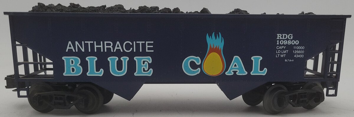 K-Line O Gauge RDG Anthracite Blue Coal Hopper Car #109800 EX